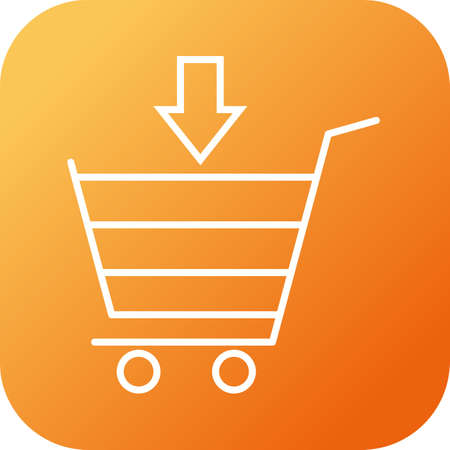 Beautiful Cart vector line icon