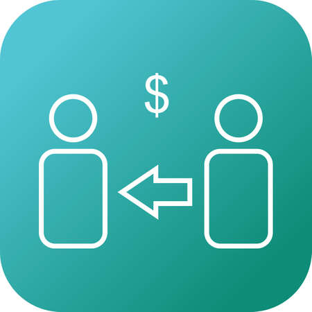 Beautiful Market Affiliate vector line icon