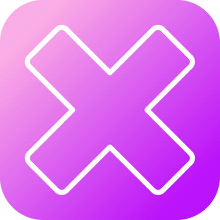 Beautiful Multiply vector line iconのイラスト素材