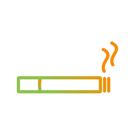 Beautiful Cigarette vector line iconのイラスト素材