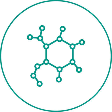 Beautigul science vector line iconのイラスト素材