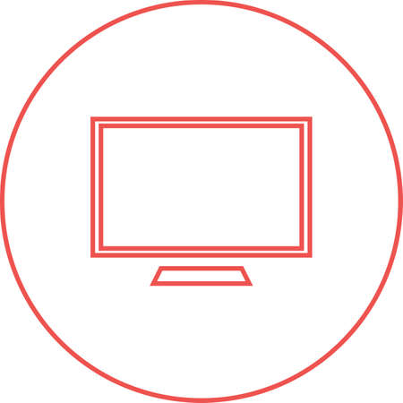 Beautiful Screen vector line iconのイラスト素材