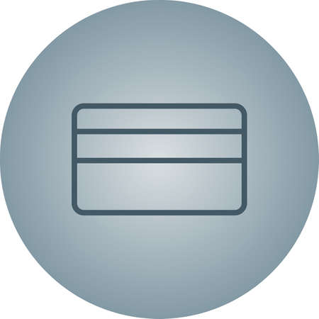 Beautiful Card vector line iconのイラスト素材