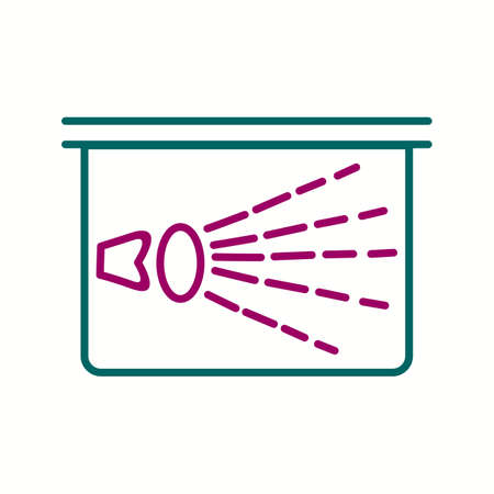 Hand X ray vector line iconのイラスト素材