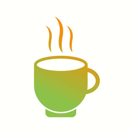 Beautiful Hot tea Vector Glyph iconのイラスト素材