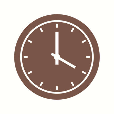 Beautiful Clock Vector Glyph Iconのイラスト素材