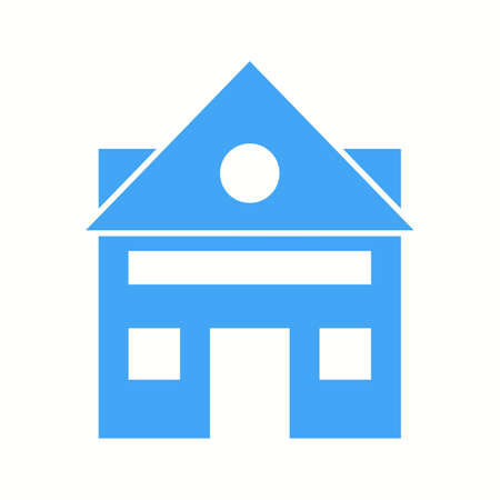 Beautiful House Vector Glyph Iconのイラスト素材