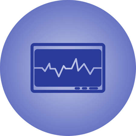 Beautifu ECG Vector Glyph icon