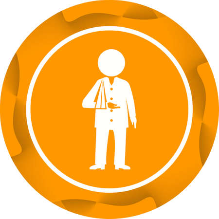 Beautiful Patient Vector Glyph iconのイラスト素材