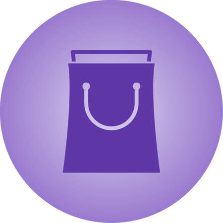 Beautiful Shopping bag Vector Glyph iconのイラスト素材