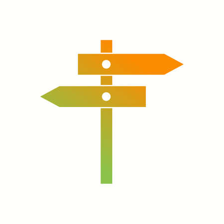 Beautiful Directional arrows Vector Glyph iconのイラスト素材