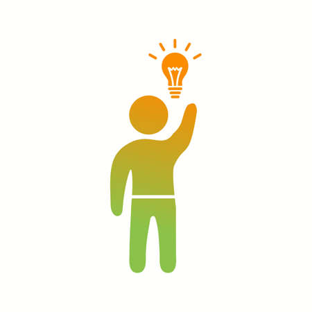 Beautiful light Vector Glyph iconのイラスト素材