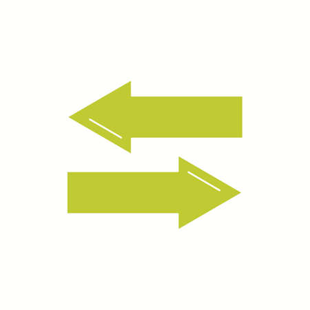 Beautiful Directional arrows Vector Glyph iconのイラスト素材