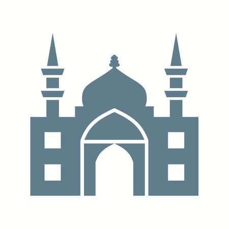 Beautiful Mosque Vector Glyph Iconのイラスト素材