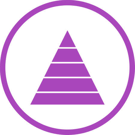 Beautiful Triangle Vector Glyph iconのイラスト素材