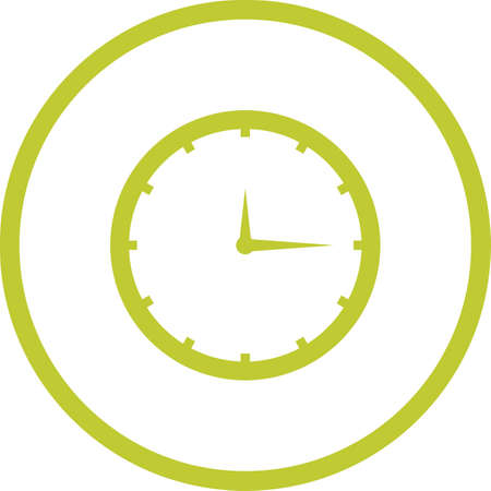 Beautiful Clock Vector Glyph icon