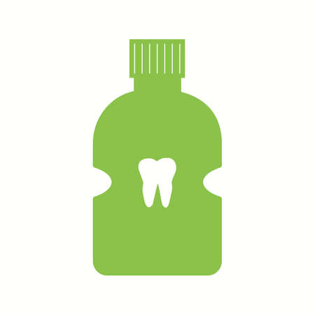 Beautiful Teeth Vector Glyph iconのイラスト素材
