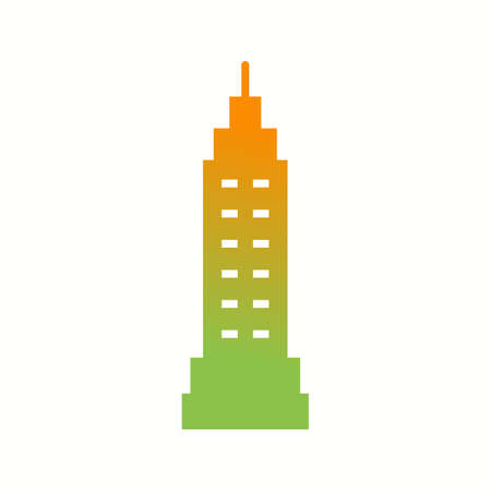 Beautiful Watchtower Vector Glyph Iconのイラスト素材