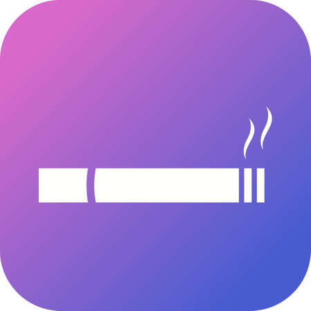 Beautiful Cigarette Vector Glyph iconのイラスト素材