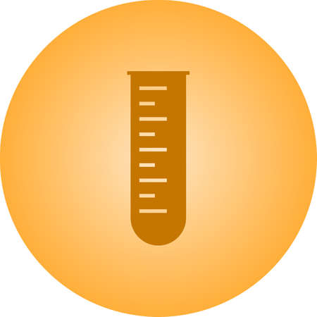 Beautiful Test tube Vector Glyph iconのイラスト素材