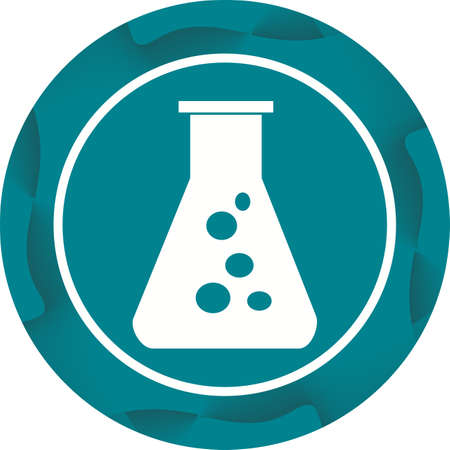 Beautiful Flask Vector Glyph iconのイラスト素材
