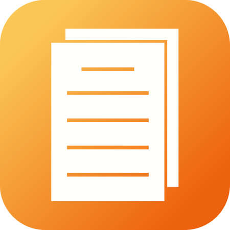 Beautiful Report Vector Glyph iconのイラスト素材