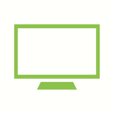 Beautiful screen Vector Glyph iconのイラスト素材