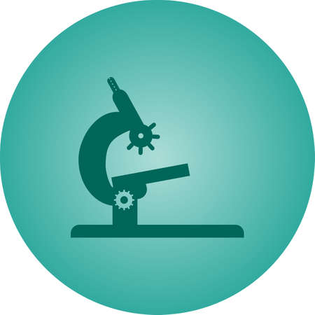 Beautiful Microscope Vector Glyph iconのイラスト素材