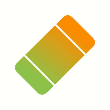 Beautiful Eraser Vector Glyph iconのイラスト素材