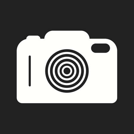 Beautiful Camera Vector Glyph iconのイラスト素材