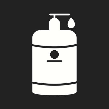 Beautiful Lotion Vector Glyph iconのイラスト素材