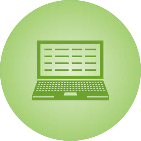Beautiful Notebook Vector Glyph iconのイラスト素材