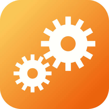 Beautiful Settings Vector Glyph iconのイラスト素材