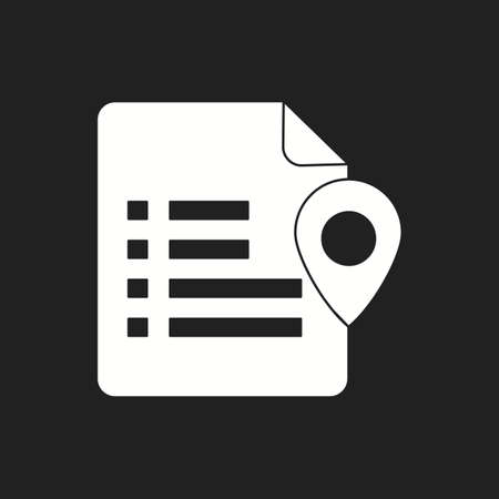 Beautiful Mark notes Vector Glyph iconのイラスト素材