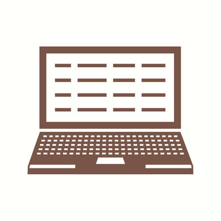 Beautiful Notebook Vector Glyph iconのイラスト素材