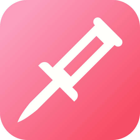 Beautiful Pointer Vector Glyph iconのイラスト素材