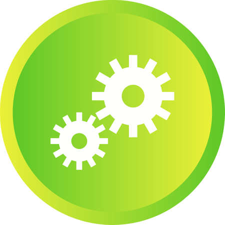 Beautiful Settings Vector Glyph iconのイラスト素材