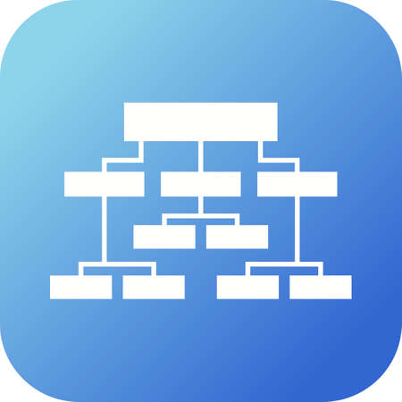 Beautiful Business structure Vector Glyph icon