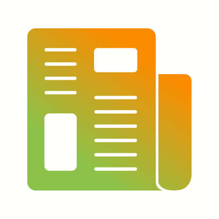 Beautiful Report Vector Glyph iconのイラスト素材