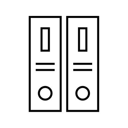 Archive Line black iconのイラスト素材