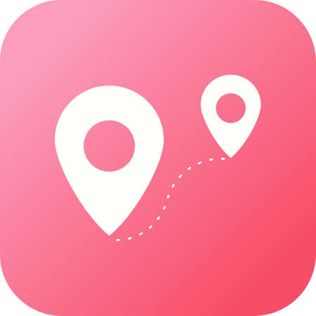 Beautiful Distance Vector Glyph icon