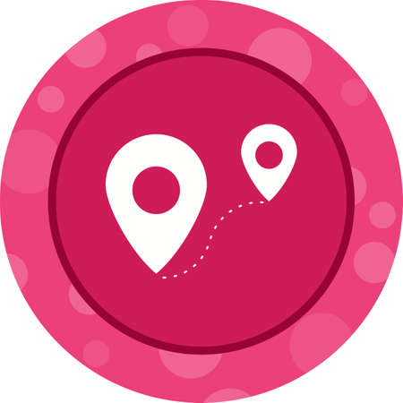 Beautiful Distance Vector Glyph iconのイラスト素材
