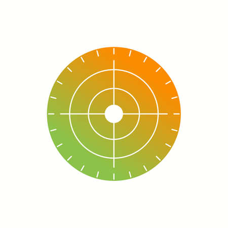 Beautiful Target Vector Glyph iconのイラスト素材