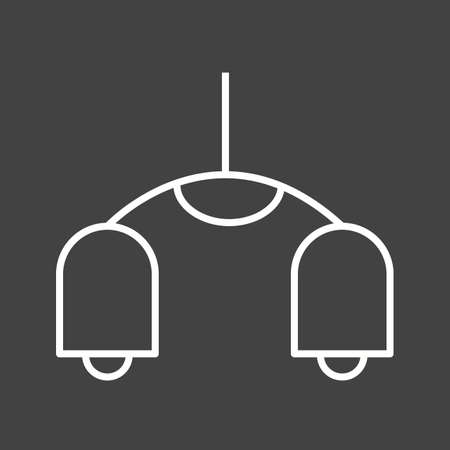 Beautiful Ceiling Light Line Vector Iconのイラスト素材