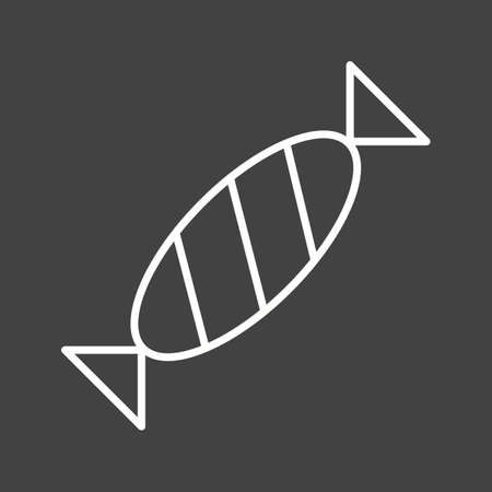 Beautiful Toffee Line Vector Iconのイラスト素材