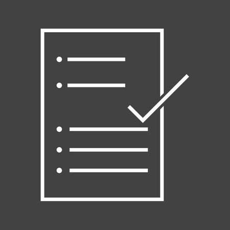 Beautiful Check Report Line Vector Iconのイラスト素材