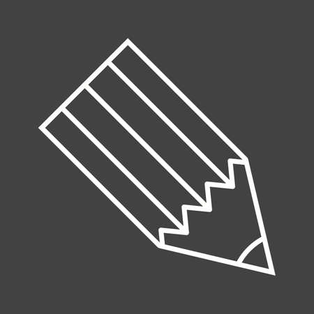 Beautiful Pencil Line Vector Iconのイラスト素材