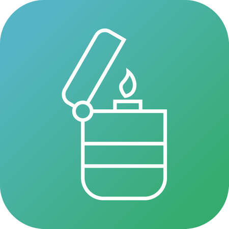 Beautiful Lighter Line Vector Iconのイラスト素材
