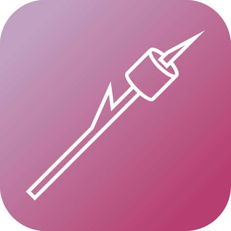 Beautiful Roasted food Line Vector Iconのイラスト素材