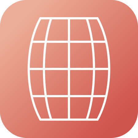 Beautiful Barrel Line Vector Iconのイラスト素材